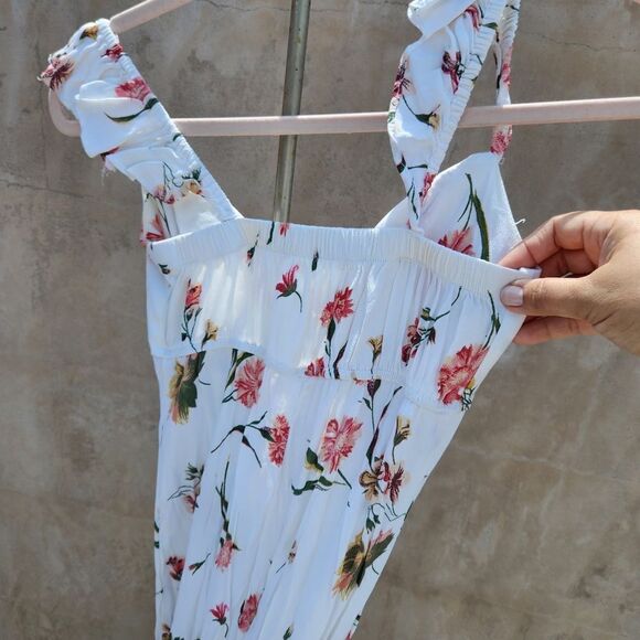 Flynn skye bardot dress white floral - Picture 3 of 10